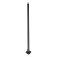 20 ft Light Pole With Base, 6 in Tapered Round Shaft, 11 Gauge Thickness, Welded Tenon, Bronze Finish Online now