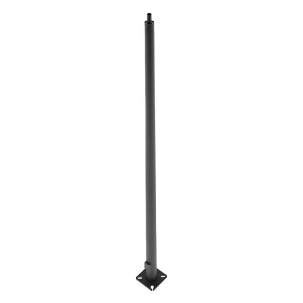 20 ft Light Pole With Base, 6 in Tapered Round Shaft, 11 Gauge Thickness, Welded Tenon, Bronze Finish Online now