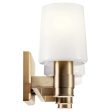 Adani 24 In 3-Lights Bathroom Vanity Light With Opal Glass, Bronze Finish Online now