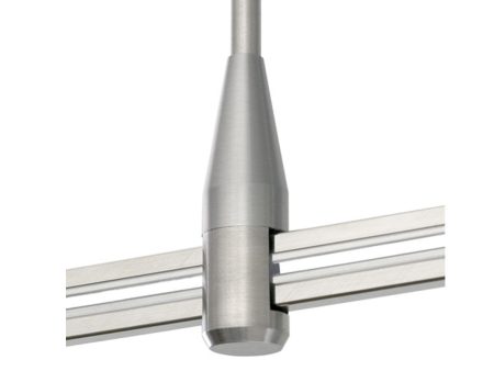 48 In. Monorail Rigid Standoff Satin Nickel Finish For Sale