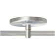 4 In. Monorail Power Feed Canopy Single Feed Satin Nickel Finish Discount