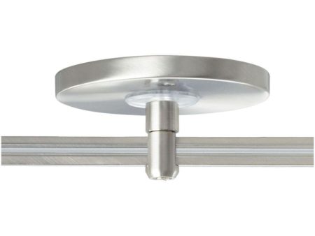 4 In. Monorail Power Feed Canopy Single Feed Satin Nickel Finish Discount