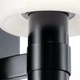 Adani 14 In 2-Lights Bathroom Vanity Light With Opal Glass, Black Finish Online now