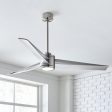 Armstrong 60 Inch Brushed Steel LED Damp Rated Ceiling Fan with Remote Online