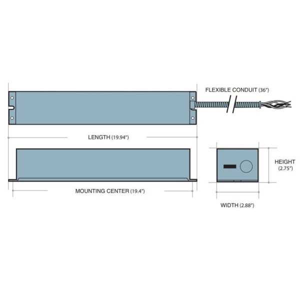 Emergency Micro Inverter, 35 Watts, CA T20 Compliant, 120-277VAC Output Online