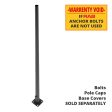 15 ft Light Pole With Base, 6 in Tapered Round Shaft, 11 Gauge Thickness, Drilled Tenon, Bronze Finish on Sale