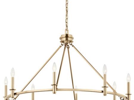 Carrick 41  8-Light Chandelier 1-Tier, Champagne Bronze Finish on Sale