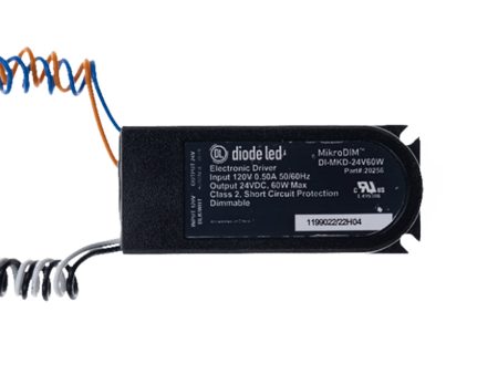 MikroDIM 60 Watts 24VDC LED Driver, ELV Dimming Online Sale