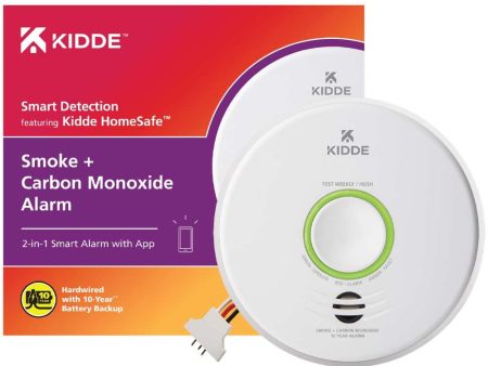 Smart Smoke and Carbon Monoxide Detector Hardwired 10-Year Lithium Backup Battery Hot on Sale