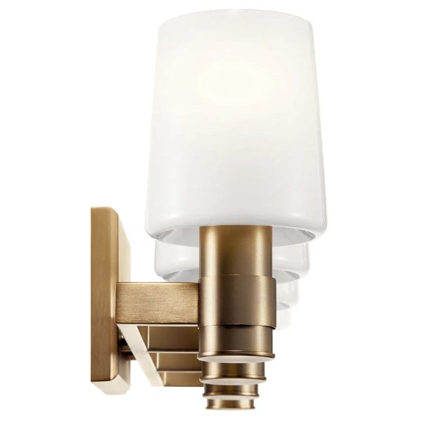 Adani 30 In 4-Lights Bathroom Vanity Light With Opal Glass, Bronze Finish Online now