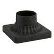 3.5 In. Aluminum Pier Mount Base Iron Finish Cheap