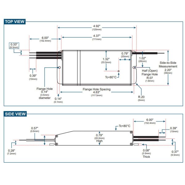 E-Series 40 Watts, 24VDC LED Driver, Class 2, Triac Phase Dimming, IP67 Rated Discount