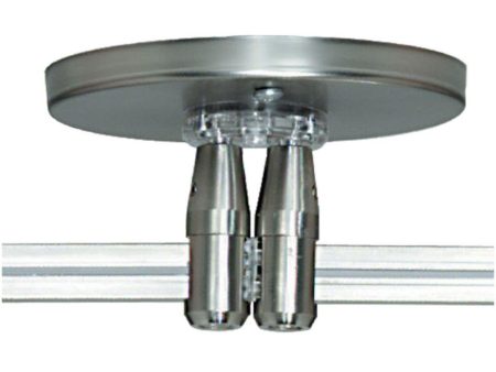 4 In. Monorail Power Feed Canopy Dual Feed Satin Nickel Finish Sale