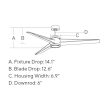 Armstrong 60 Inch Brushed Steel LED Damp Rated Ceiling Fan with Remote Online