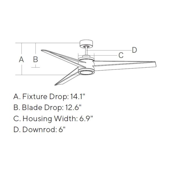 Armstrong 60 Inch Brushed Steel LED Damp Rated Ceiling Fan with Remote Online