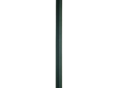 7 ft Light Pole with Photocell, Direct Burial, 3 in Round Aluminum Shaft, Black Finish Sale