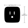 Starfish 10-Amp Wi-Fi Smart Plug Mini Square Outlet (Pack-2) White on Sale