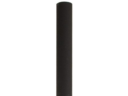 8 ft Light Post, Direct Burial, 3 in Round Aluminum Shaft, Black Finish Online now