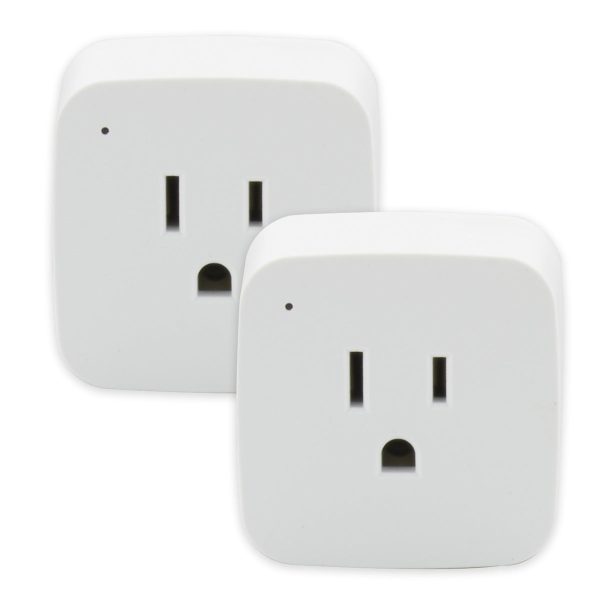 Starfish 10-Amp Wi-Fi Smart Plug Mini Square Outlet (Pack-2) White on Sale