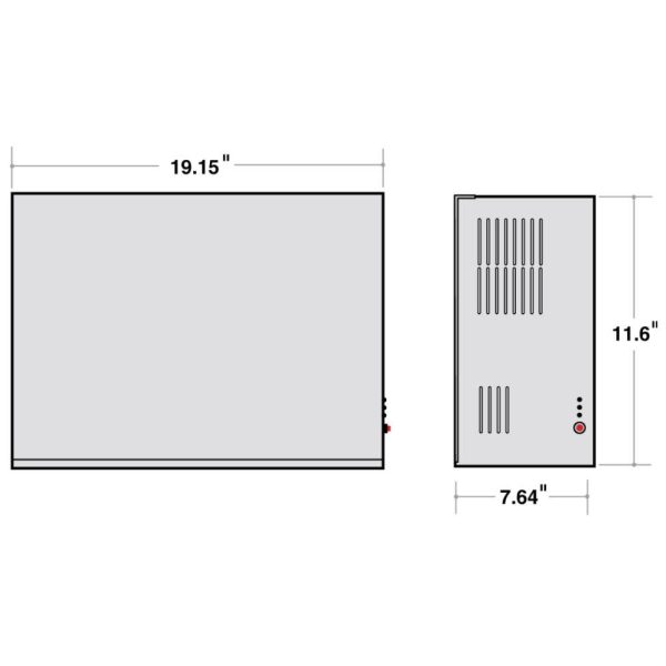 250 Watts Emergency Inverter, 120-277VAC Output, Dimming Relay, Requires 2 Batteries Sold Separately Online Sale