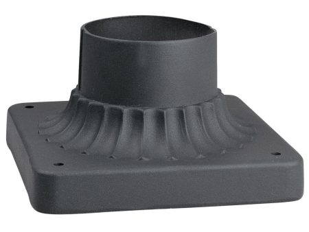 3.5 In. Aluminum Pier Mount Base Black Finish For Sale