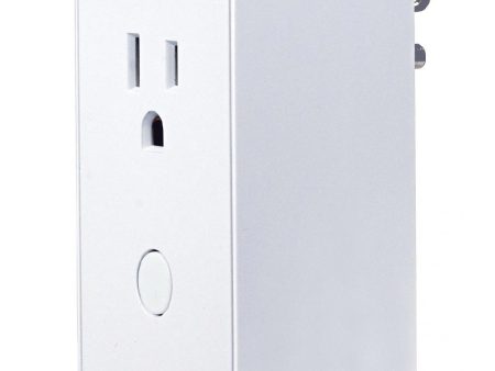 15 Amp 120 Volt Z-Wave Smart Plug Outlet Module White Sale