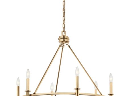 Carrick 32  6-Light Chandelier 1-Tier, Champagne Bronze Finish on Sale