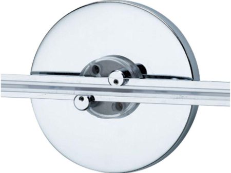 4 In. Wall Monorail Power Feed Canopy Single Feed Satin Nickel Finish Supply