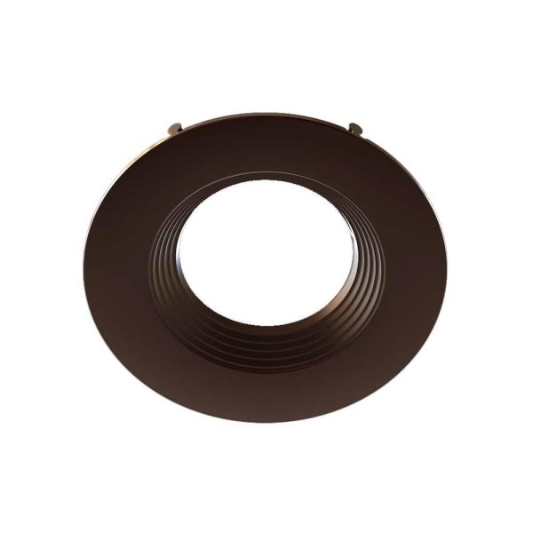 6  Round Trim Baffle Bronze Finish For Sale