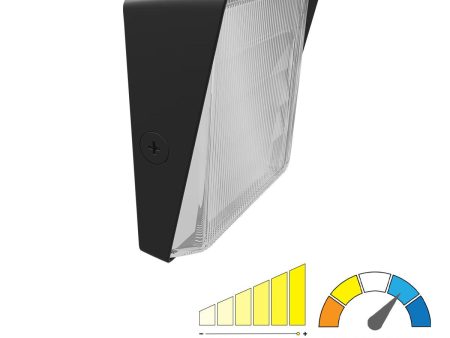 LED Wall Pack With Photocell, 5500lm, 17 25 35 Watts, 30K 40K 50K, 120-277V Online now