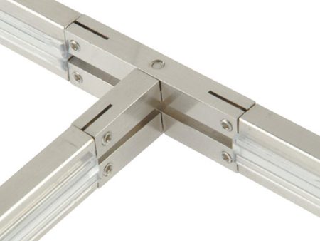 Monorail T Connector Satin Nickel Finish Online Sale