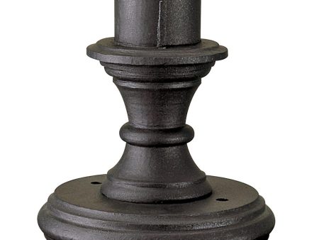 9 In. Pier Mount Base Black Finish Discount