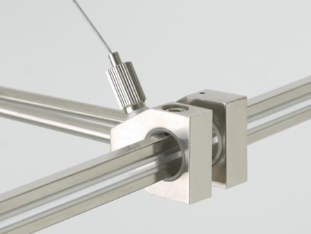 Monorail Support Outside Rigger Satin Nickel Finish For Discount