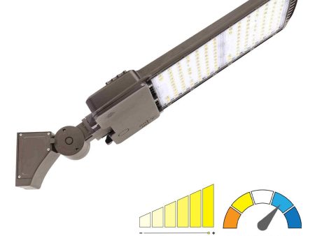 LED Pole Light, 300-400 Watts, 4000K 5000K, 60500 Lumens, 347-480V, Type III Supply