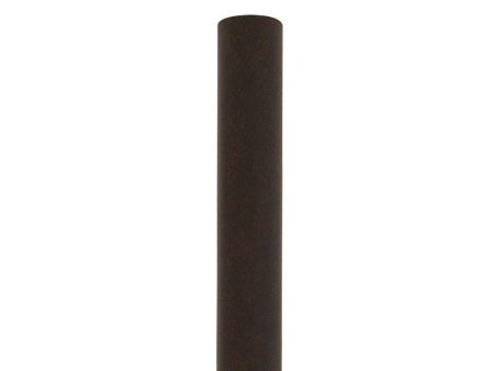 8 ft Light Post, Direct Burial, 3 in Round Aluminum Shaft, Bronze Finish Online Hot Sale