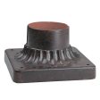 3.5 In. Aluminum Pier Mount Base Corona Bronze Finish Online now