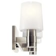 Adani 24 In 3-Lights Bathroom Vanity Light With Opal Glass, Brushed Nickel Finish Online now