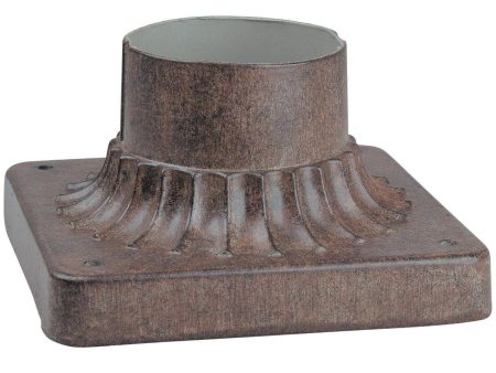 3.5 In. Aluminum Pier Mount Base Rust Finish Hot on Sale