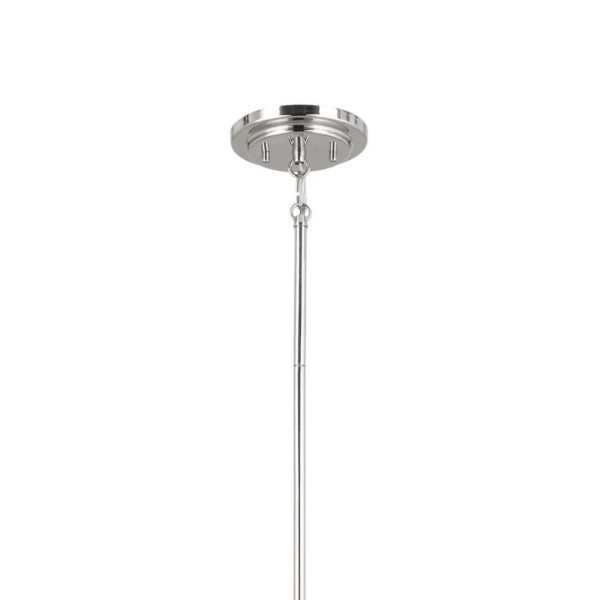 Ali 39  8-Light Chandelier with Fabric Drum Shade, Polished Nickel Finish Hot on Sale