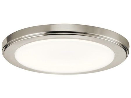 Zeo LED Round Disk Light 1100 Lumens 4000K Brushed Nickel For Discount