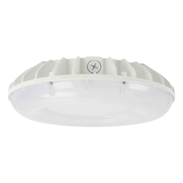 Round LED Canopy Light, 7700 Lm, 60W, 40K|50K, 120 277V, White Finish Online