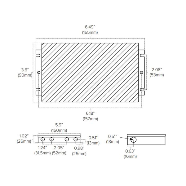 Adaptive 30 Watts, 24VDC LED Driver, ELV, MLV and Triac Dimming, Class 2, 120-277V Online Sale