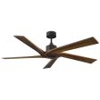 Aspen 56 Inch Aged Pewter Outdoor Ceiling Fan with Remote For Sale