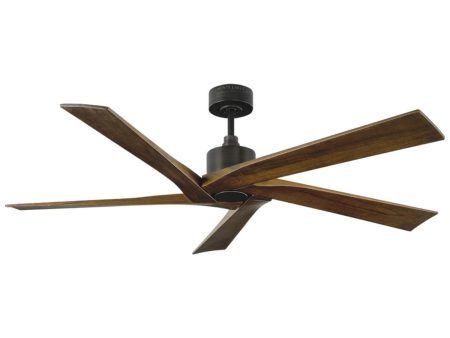 Aspen 56 Inch Aged Pewter Outdoor Ceiling Fan with Remote For Sale