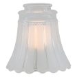 2 1 4  Ceiling Fan Clear and Frosted Glass Shade Sale