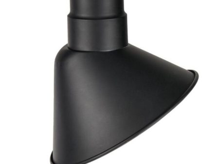 R Series 10 in. LED Black Outdoor Angle Shade with 3 4 in. Fitter Online Sale