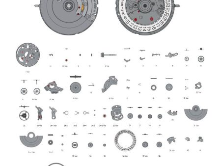 Internal Replacement Watch Parts for ETA 2824-2 Sale