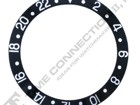 315-16750-1 Bezel Insert (Black Silver) to Fit Rolex GMT Plastic Model on Sale