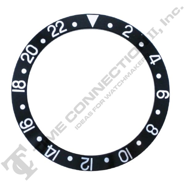 315-16750-1 Bezel Insert (Black Silver) to Fit Rolex GMT Plastic Model on Sale