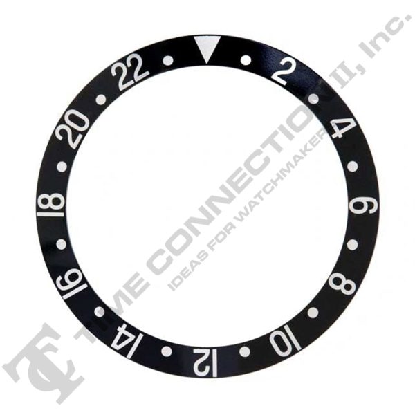 315-16700-1 Bezel Insert (Black Silver) to Fit Rolex GMT Sapphire model Supply